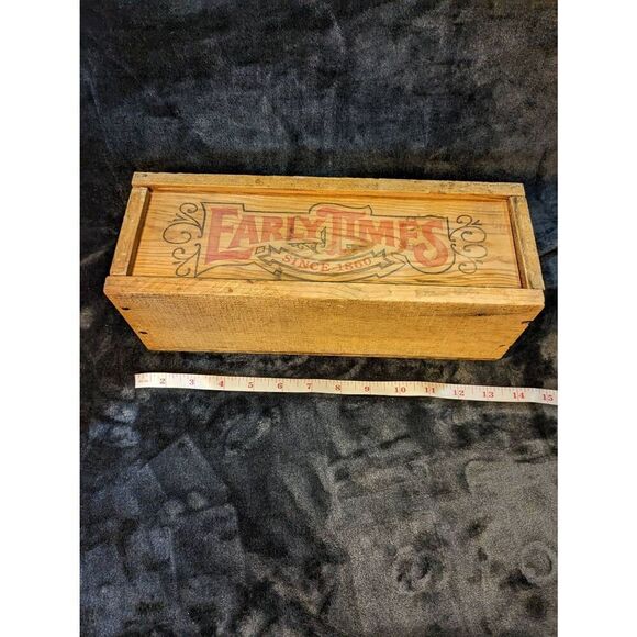 Vintage Early Times wooded shipping box. In good condition - Picture 1 of 5